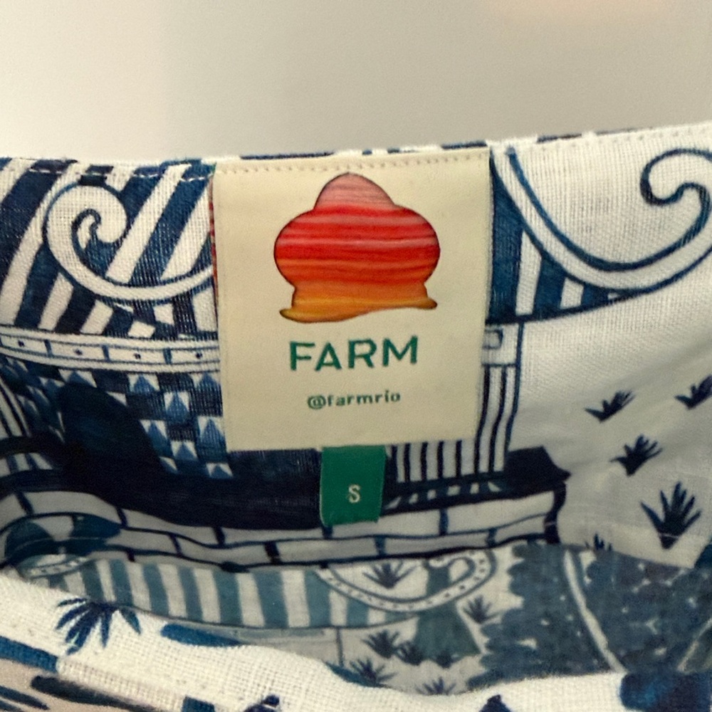 Farm Rio Ancient Garden Linen Dress - Picture 4 of 5